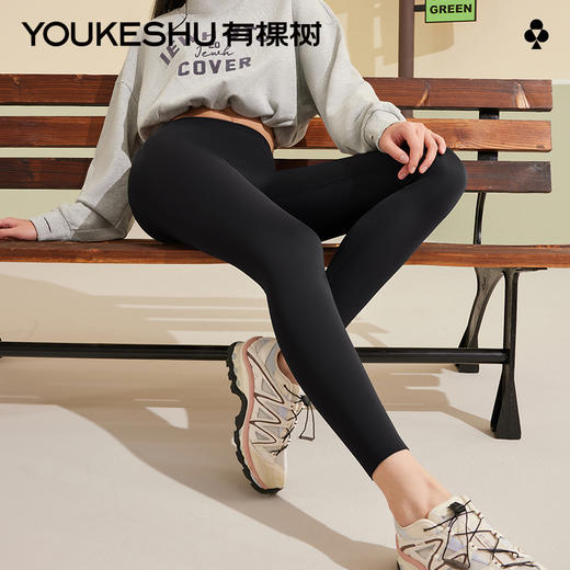 有棵树秋冬加绒高腰收腹鲨鱼裤C-L4011 商品图0