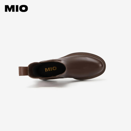 MIO米奥冬季美拉德靴子柔软牛皮革显瘦切尔西靴女靴M235603830 商品图2