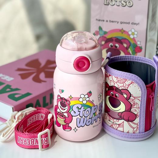 GERM草莓熊双饮保温杯500ml AY 商品图9