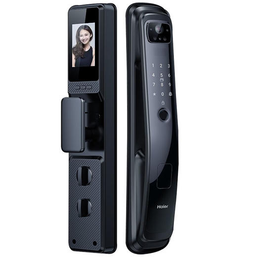 海尔 （Haier）HFA-50SV-U1指纹锁3D人脸识别智能锁入户门防盗门锁全自动 商品图1