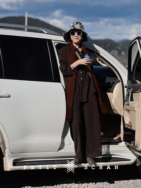 布朗尼 亚麻汉麻美拉德色系衬衫/裤子