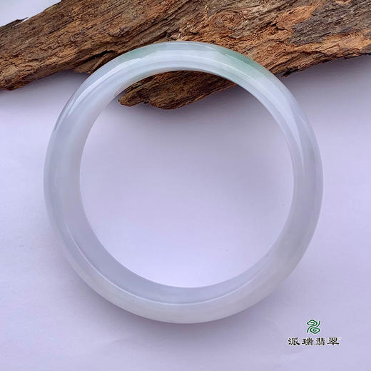 派瑞翡翠 翡翠手镯 糯种 飘花 商品图3