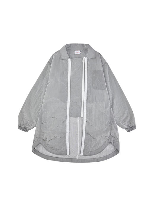 OADB/A14442A002/灰色两穿风衣 商品图4