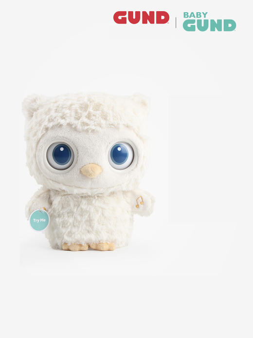 美国Baby Gund猫头鹰婴儿睡眠安抚毛绒玩偶 宝宝白噪音哄睡玩具6061071 商品图0