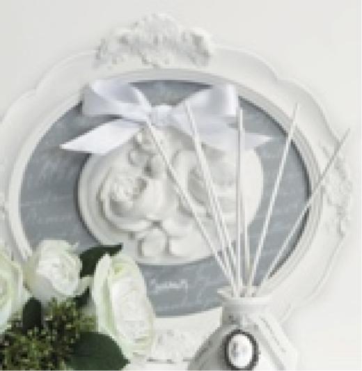 MM 玫瑰浮雕椭圆框香氛石膏挂件-IMM029-G玫瑰香型 商品图0