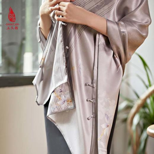 SAINTJOY/上久楷真丝披肩女式真丝披肩  沐上花夕 PJS21008 商品图4