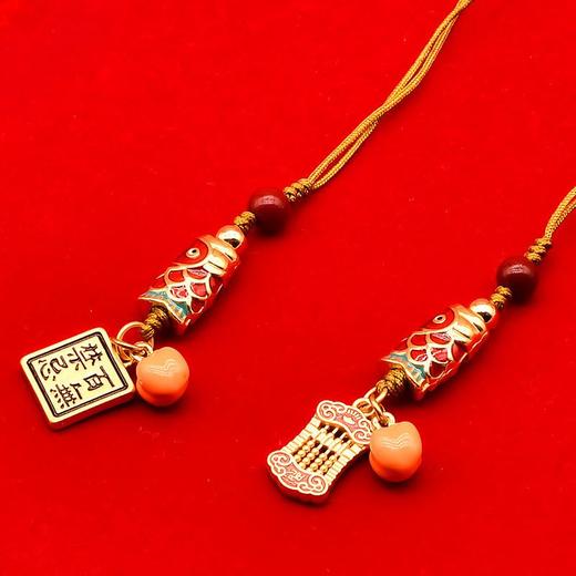 好运锦鲤国潮小算盘手机吊饰女葫芦福牌吊坠汽车钥匙炼送礼物 商品图0