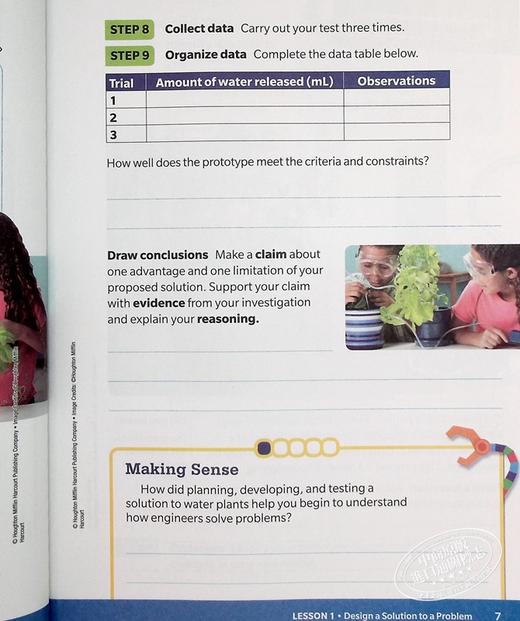 【中商原版】美国HMH Into Science Student Activity Guide Grade 3 小学科学学生书三年级 教材 教辅 英文原版 进口图书 商品图6