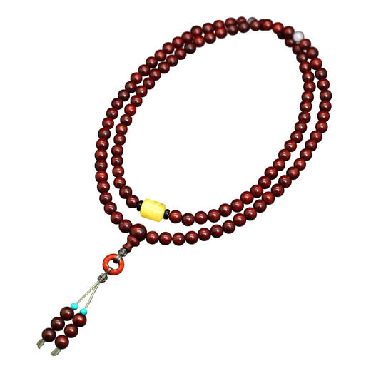 【经典】108颗小叶紫檀蜜蜡手串 商品图4