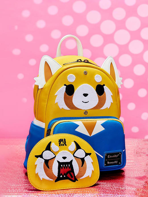Loungefly Aggretsuko三丽鸥冲吧烈子双面换脸双肩背包 42986 商品图1