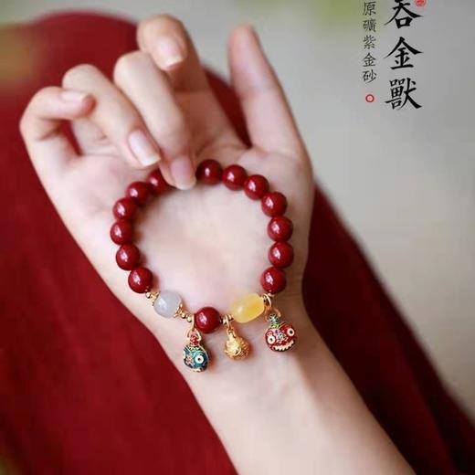 国风吞金兽一家三口手链珠男女士款手串 商品图6