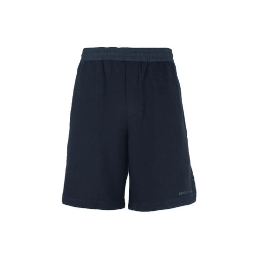 EMPORIO ARMANI 阿玛尼 男士棉质字母徽标贴花休闲短裤 深蓝色 3R1PV8 1JWPZ 0920 商品图0