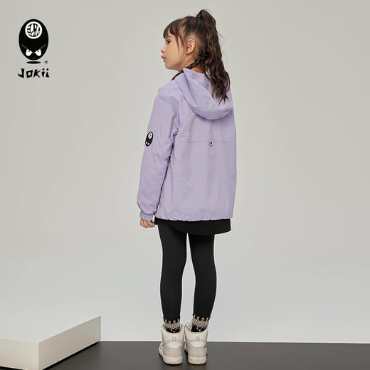 【23秋上新】jokii潮牌童装『刺绣丁香』儿童风衣外套防风洋气酷[福利品] 商品图1