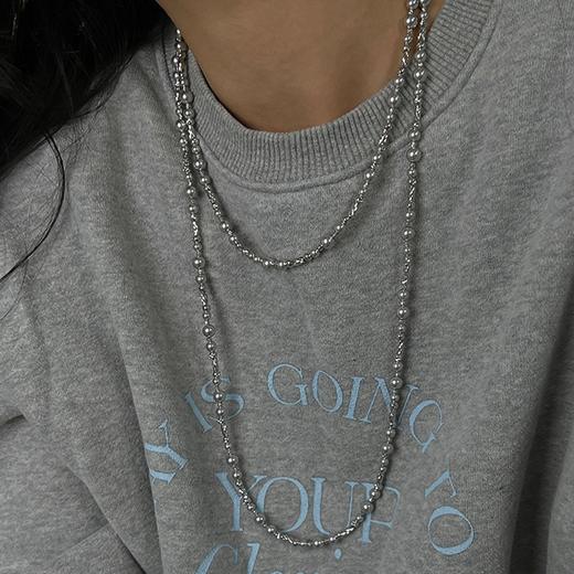 时尚优雅珍珠切花项链 商品图1