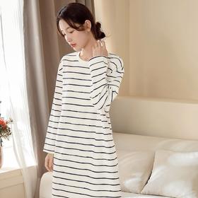 康妮雅女式长袖睡裙