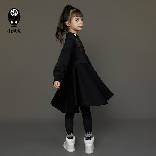 【23秋上新】jokii潮牌童装『舞秋月』秋款儿童女洋气连衣裙潮酷[福利品] 商品图2