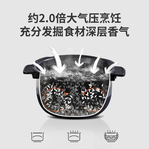 【团购展示】韩国原装进口电饭煲IH智能家用双压锅 5L CRP-LHTR1011FW 商品图3