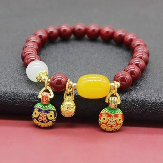 国风吞金兽一家三口手链珠男女士款手串 商品图4