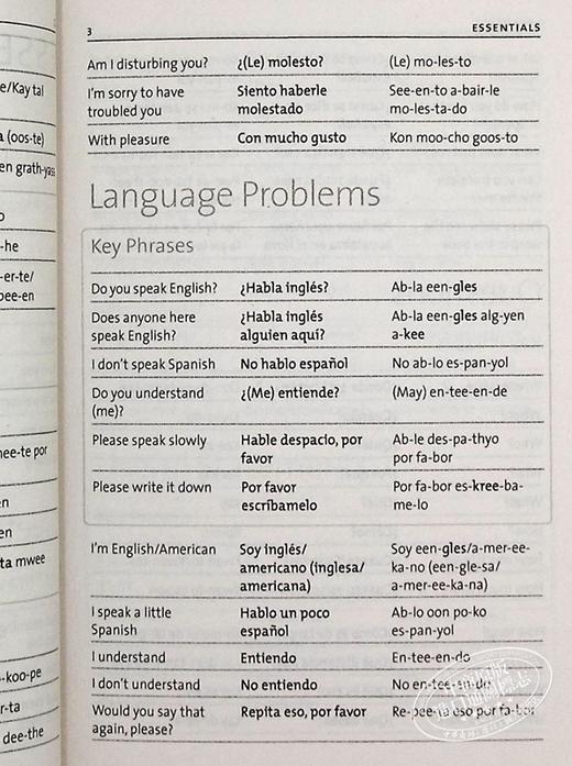 【中商原版】PENGUIN SPANISH PHRASEBOOK 西班牙语短语手册第四版（企鹅短语书库） 西班牙语学习原版图书教材教辅参考工具书 商品图5