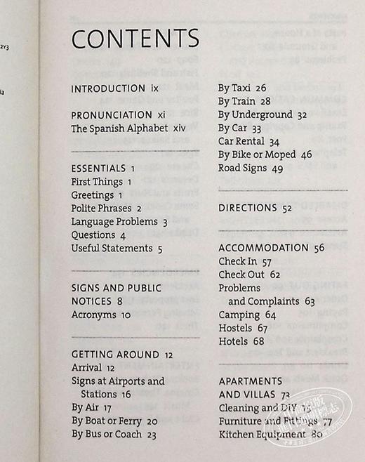 【中商原版】PENGUIN SPANISH PHRASEBOOK 西班牙语短语手册第四版（企鹅短语书库） 西班牙语学习原版图书教材教辅参考工具书 商品图4