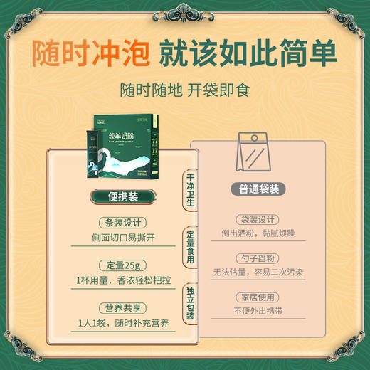 牧卡优 全脂纯羊奶粉 0蔗糖天然近3倍高钙成年人中老年学 商品图5