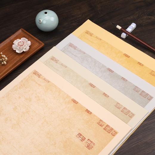 小品纸丨买3发4 蜡染冰裂复古诗帖 手工蜡染诗帖半生熟小品纸 商品图2