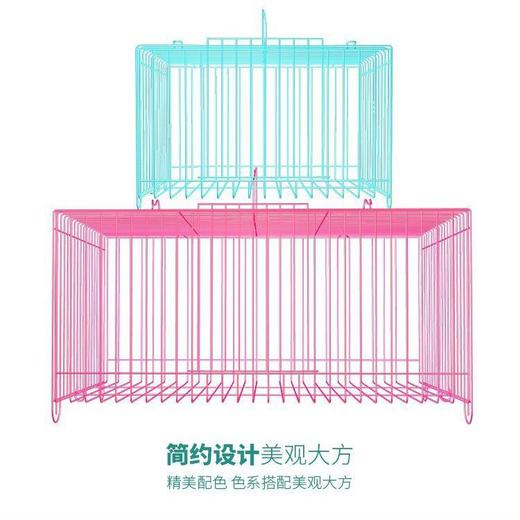加粗小枕笼 小动物铁丝笼 运输笼 颜色随机发 商品图1