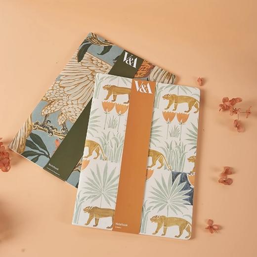 V&A博物馆威廉莫里斯系列 茛苕叶沃塞猫头鹰丛林狮子B5横线软面本 商品图3