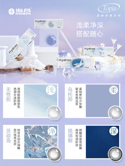 【积分兑换】海昌&Pantone联名款TOPIA乌托邦异想日抛30片装 商品图2