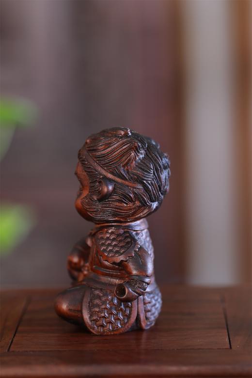 孙悟空°黄杨做旧小摆件 商品图2