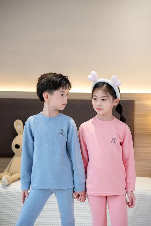 【YW】无忧购儿童德绒羊毛蚕丝保暖中大童秋衣秋裤无痕睡衣绒套装733（截单后3-5天发货) 商品图4