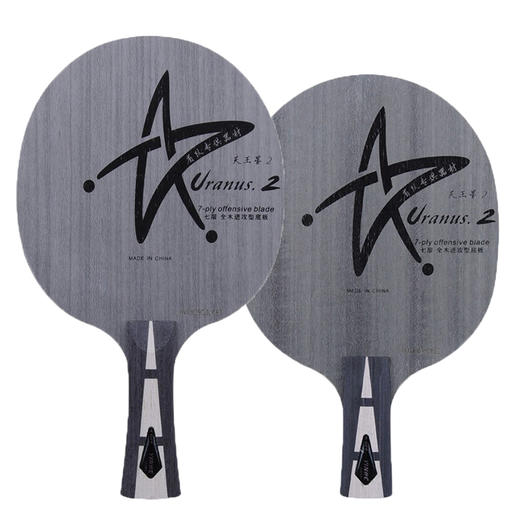 【默认粘拍】Yinhe银河U2专业乒乓球拍底板 （套餐装）+729劲速ES+729纵横普及套 商品图2