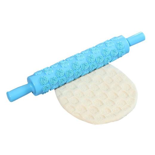 翻糖印花擀面杖塑料压花大号烘焙不粘面包饼干蛋糕排气擀面棍家用 商品图4