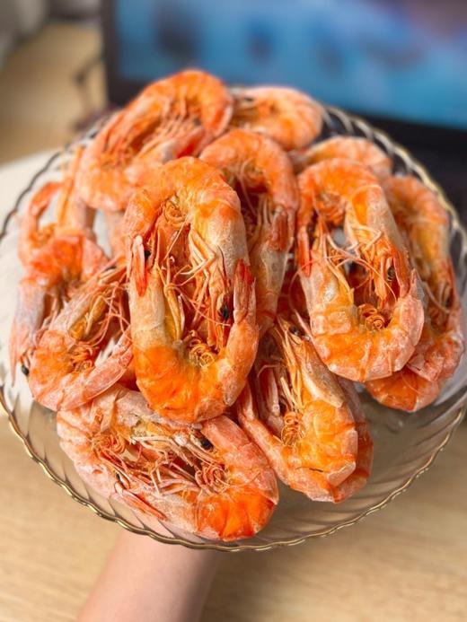 & 港岛姑娘 精选对虾干！鲜活虾天然淡晒，即食补钙零食 商品图0