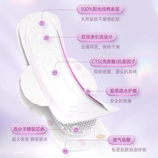 景兴纯棉日用丝薄卫生巾240mm 商品图2