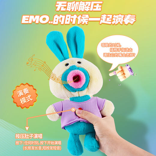 趣巢香肠嘴娃娃社恐嘴替毛绒潮玩具恶搞音效录音无聊解压O嘴玩偶 商品图4