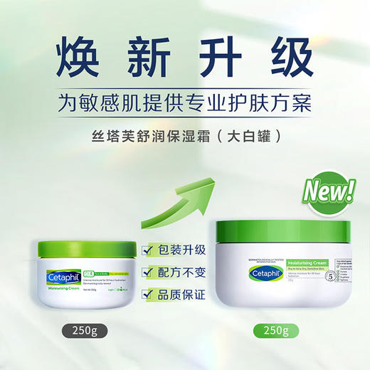 【保税仓】美国 Cetaphil 丝塔芙舒润保湿大白罐 250g/8.8oz 商品图1