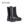 Dfuse迪芙斯冬季新品季新款牛皮圆头拉链休闲切尔西短靴DF34116005 商品缩略图6