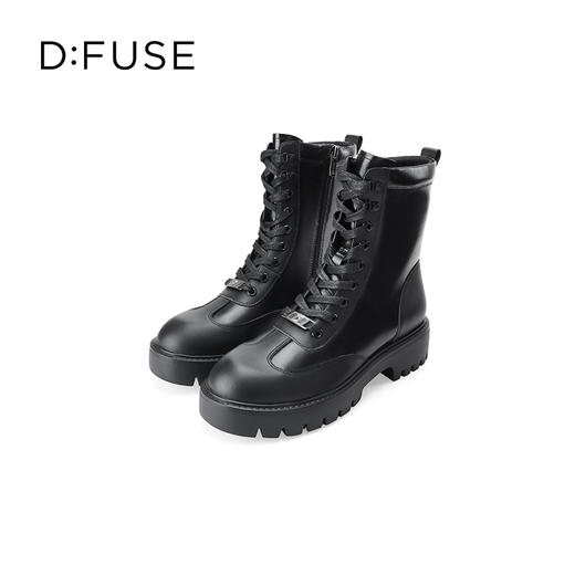 Dfuse迪芙斯冬季新款圆头经典系带马丁靴厚底短靴DF34116001/DF34118001 商品图8