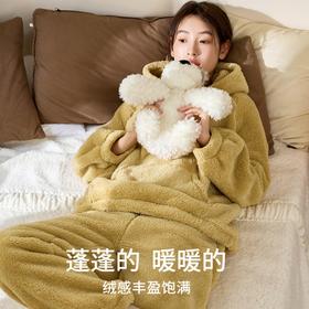 康妮雅秋冬季女式长袖长裤套头套装