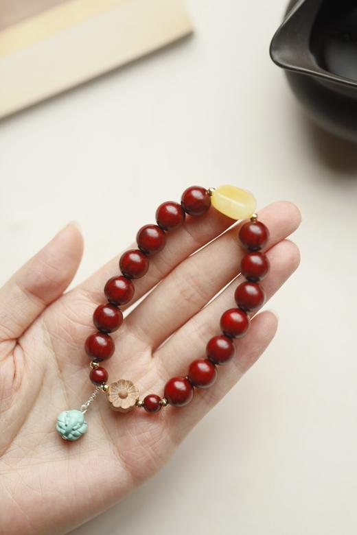 【青山特惠】1.0*14颗原创 "南忆"小叶紫檀手串 y88 商品图5