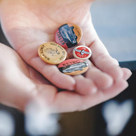 工装优选 美式复古vintage徽章胸针阿美咔叽衣服包配饰别针装饰品