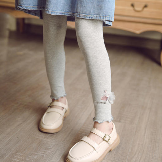 花季女孩的完美穿搭，2023春秋季儿童打底裤新上市！小天鹅女童裤，舒棉布贴合肌肤，韩版女童裤融入了时尚元素，必败款！lm 商品图0