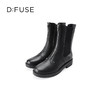 Dfuse迪芙斯冬季新品季新款牛皮圆头拉链休闲切尔西短靴DF34116005 商品缩略图5