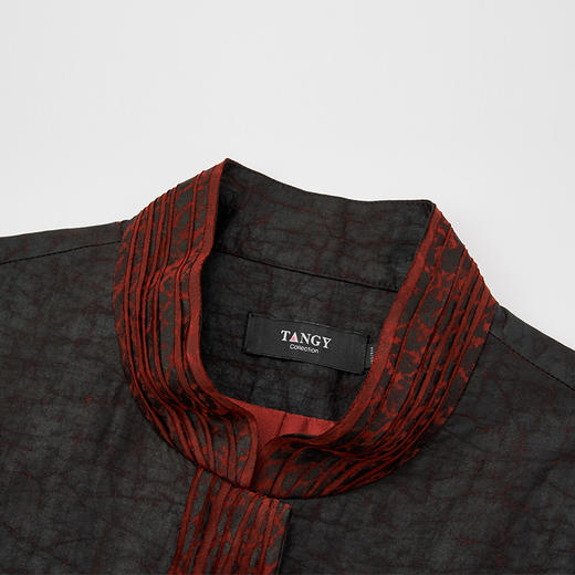 TANGY Collection天意高端2023秋季新品商场同款女士茛绸外套 商品图3