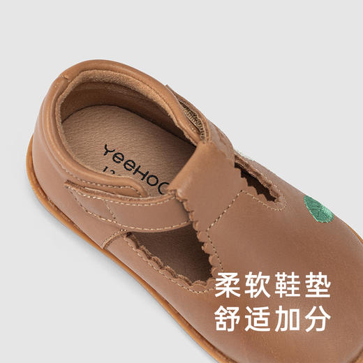 【商场同款】英氏儿童鞋女童复古公主鞋牛皮革学步鞋 商品图2