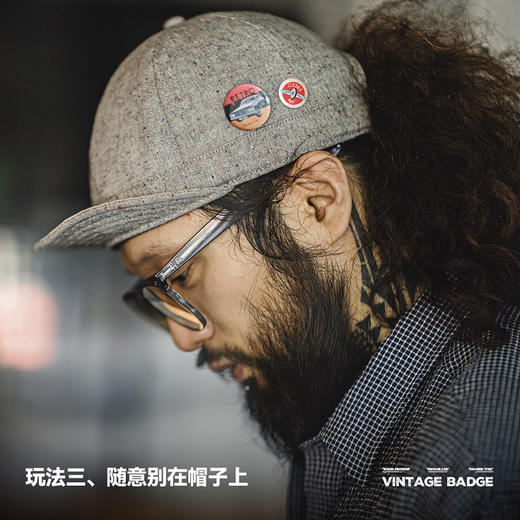 工装优选 美式复古vintage徽章胸针阿美咔叽衣服包配饰别针装饰品 商品图4