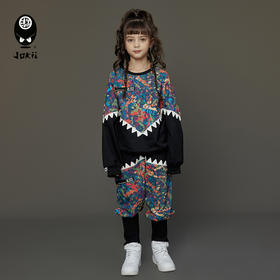 【23秋上新】jokii潮牌童装『层林迷彩套装』儿童卫衣+长裤炸街[福利品]