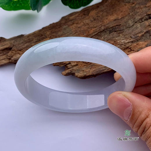派瑞翡翠 翡翠手镯 糯种 浅紫 商品图2