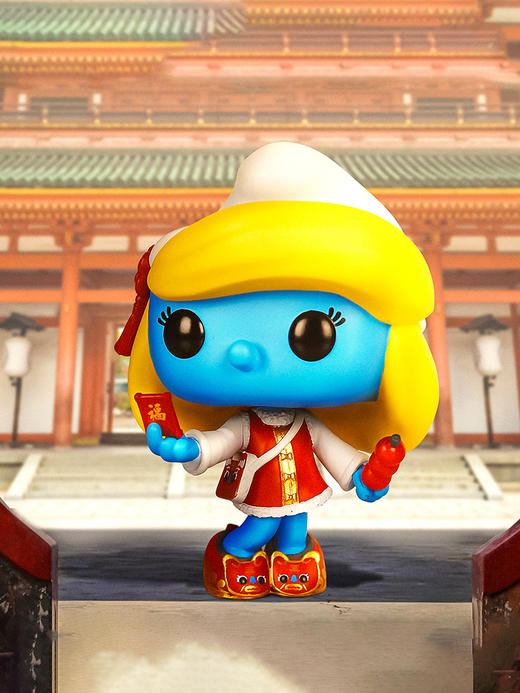 Funko POP Asia The Smurfs蓝精灵蓝妹妹手办摆件 74807 商品图2